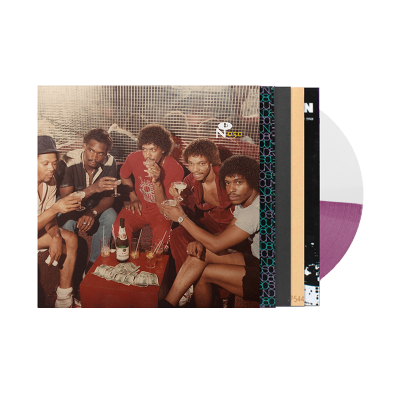 Forecasting The Minneapolis Sound vinyl record with purple translucent vinyl and retro group photo on the cover