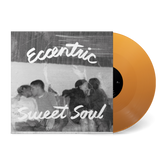 Eccentric Sweet Soul vinyl record with orange translucent color and black-and-white cover art featuring intimate portrait.