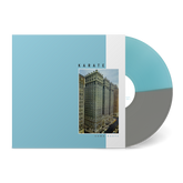 Some Boots vinyl record by Karate with blue and gray split color record and urban building cover art