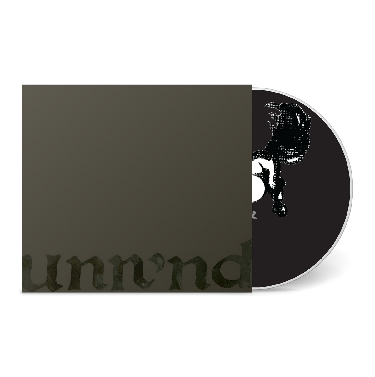 Leaves Turn Inside You vinyl record partially visible with dark abstract cover art and bold text design