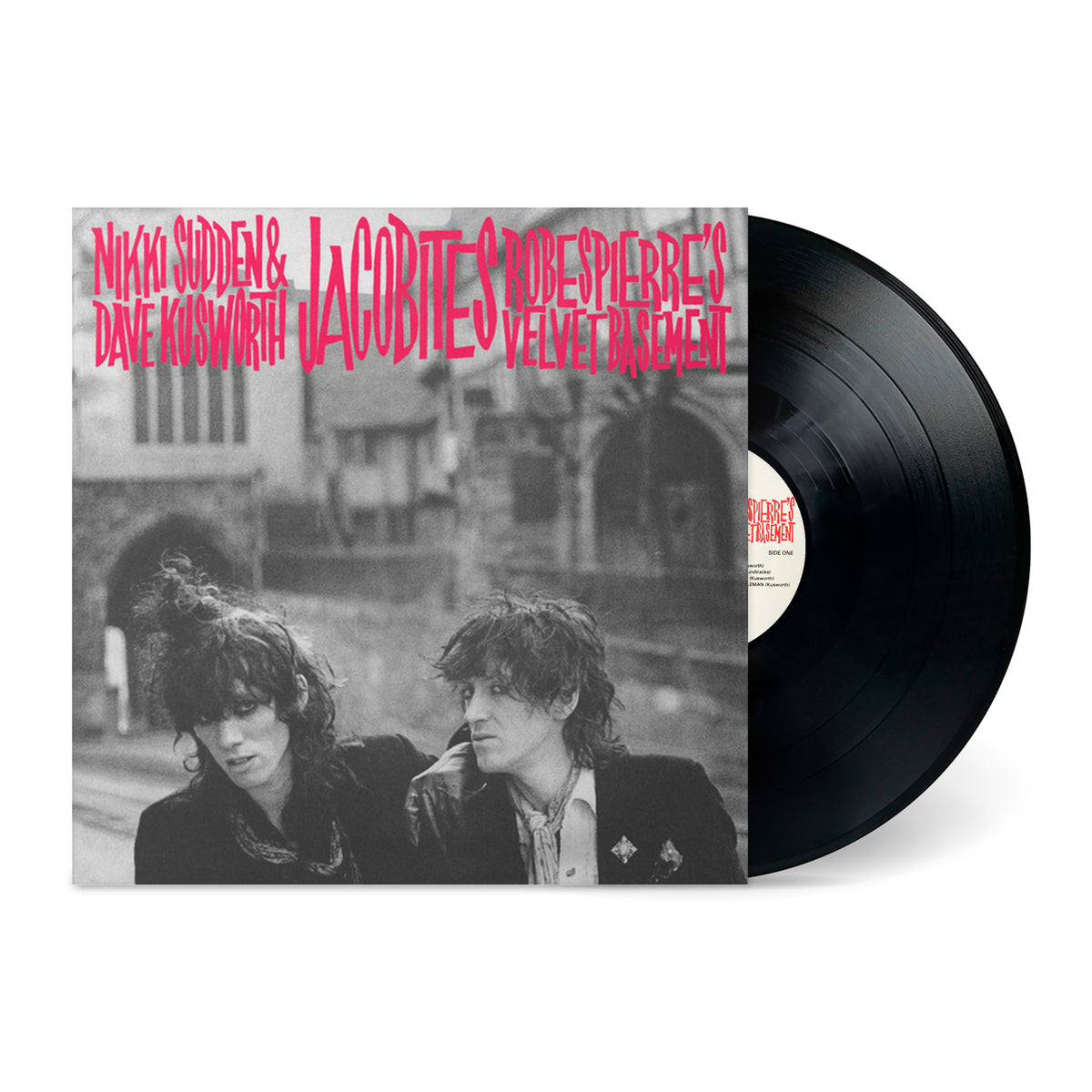Robespierre's Velvet Basement vinyl record with black and white cover featuring two people in vintage style clothing