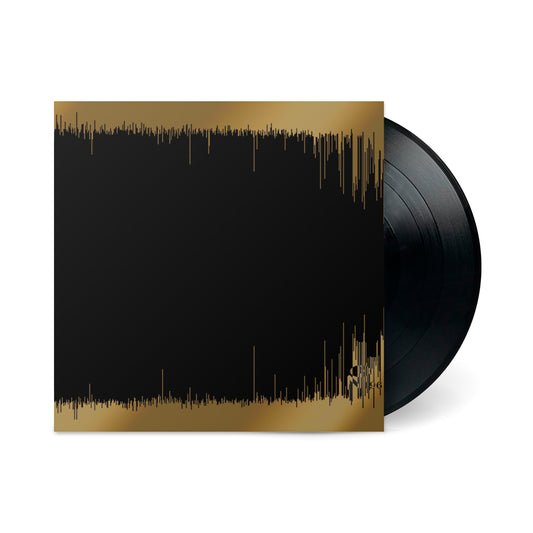 III vinyl record with black and gold minimalist cover art featuring abstract waveform design