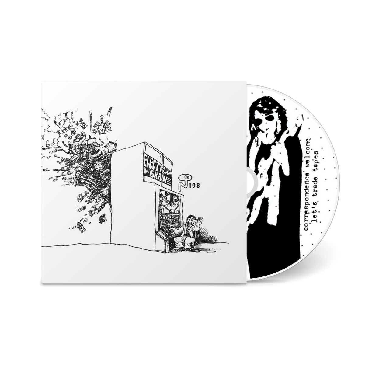 Eugene CD with black and white cover art showing an exploding jukebox and a person sitting beside it, featuring rare records