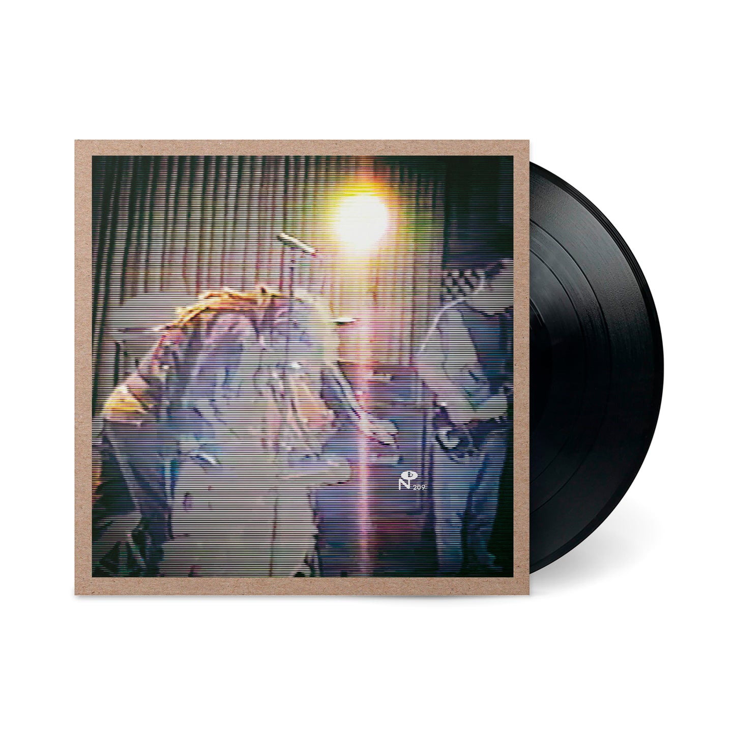 Black vinyl record partially slipped out of cover featuring blurred band performing under stage light with "Silent Dynamic Torture" text