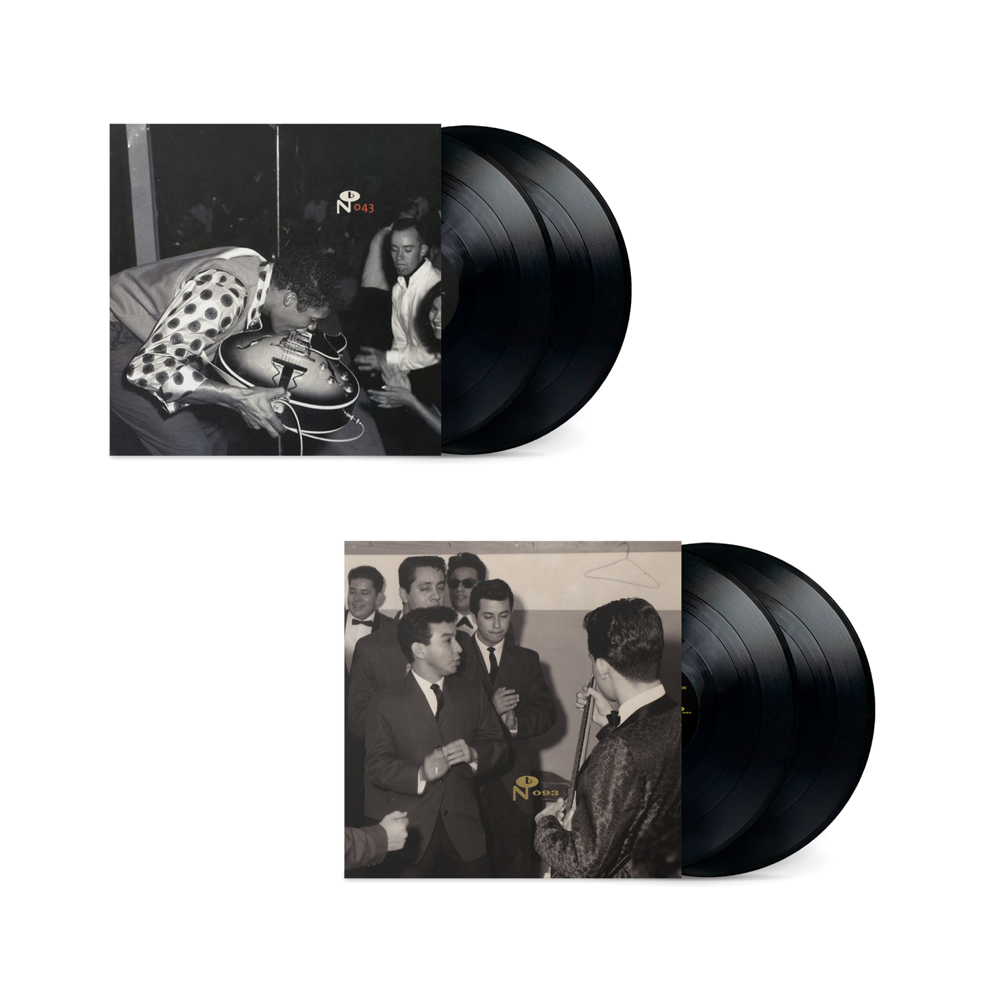 West Side Bundle featuring black vinyl records with vintage black and white photographs on album covers
