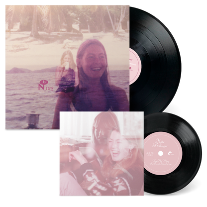 Vinyl records and cover featuring soft-focus vintage photos with smiling women titled Lady Full Of Dreams