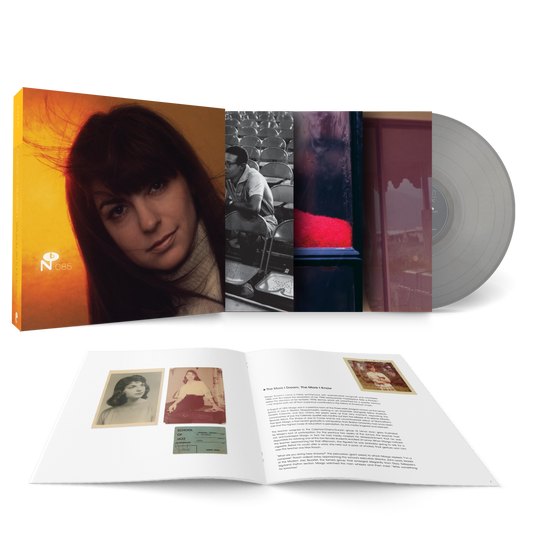 Words And Music vinyl record with colored translucent sleeve, album artwork, and accompanying booklet featuring vintage photos and text.