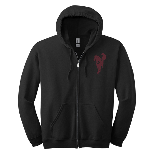 Unwound Leaves Zip Hoodie