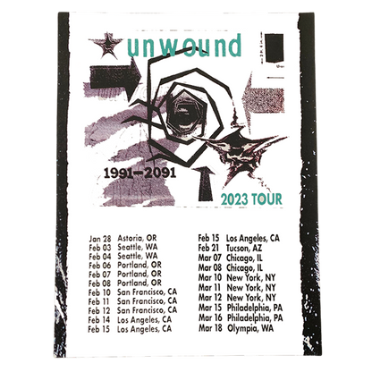 Unwound 2023 Tour Poster
